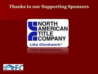 Thanks to our Supporting Sponsors