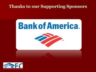 Thanks to our Supporting Sponsors