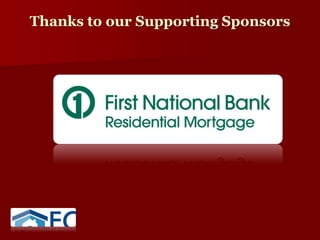 Thanks to our Supporting Sponsors