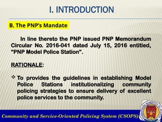 Comprehensive Overview of the Community and Service-Oriented Policing ...