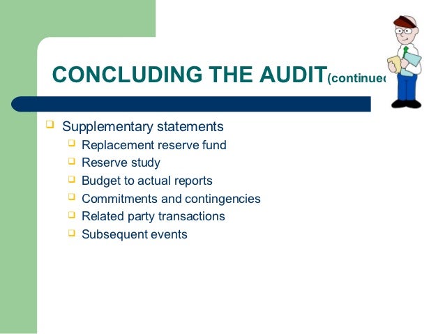 letter 115 management sas audit Community process associations