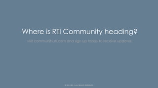 Community at RTI (PDF)