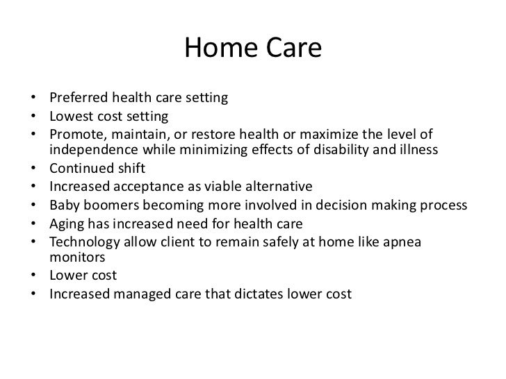 Home Care Que Es