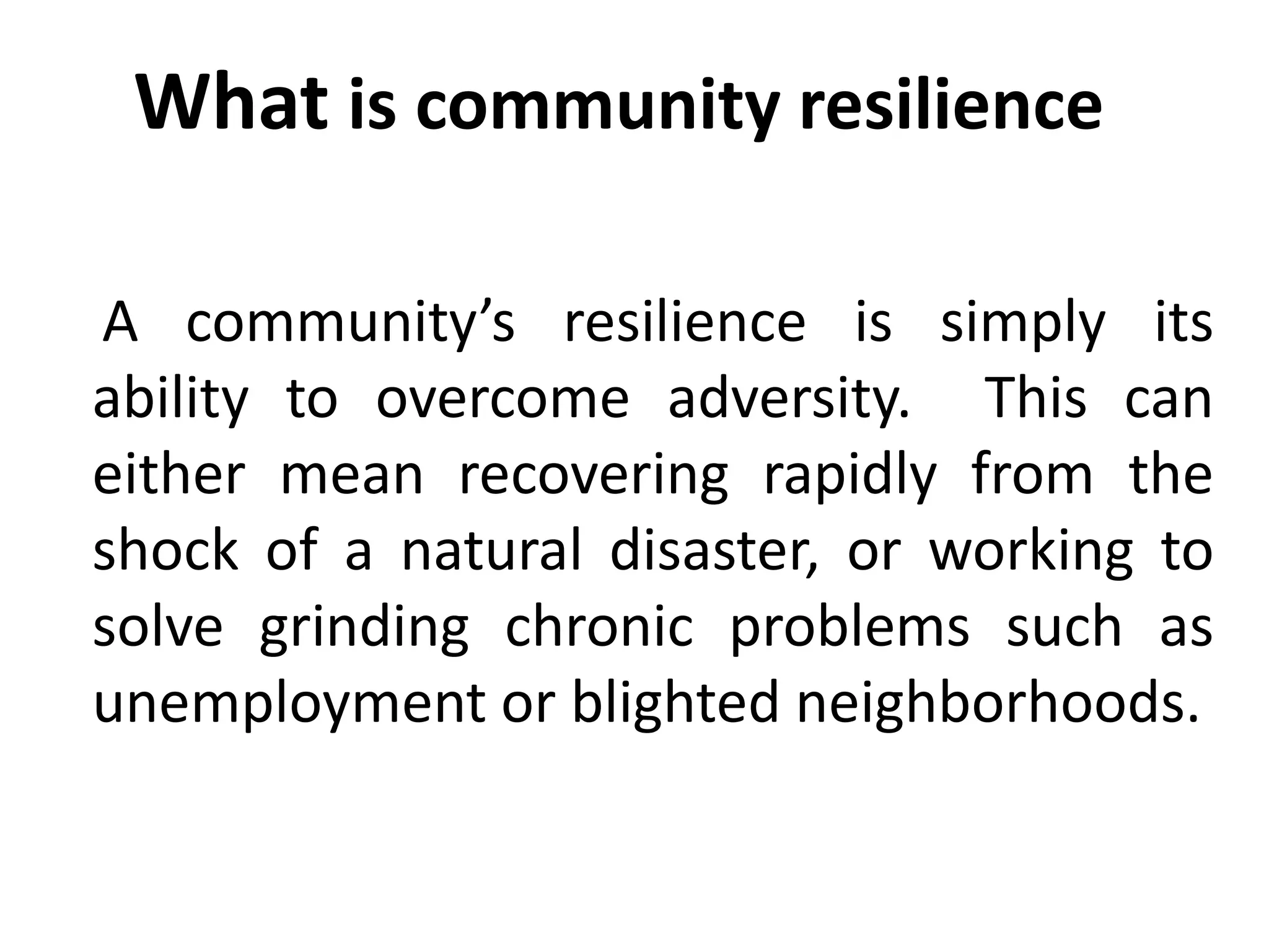 Community based disaster risk management approaches | PPTX