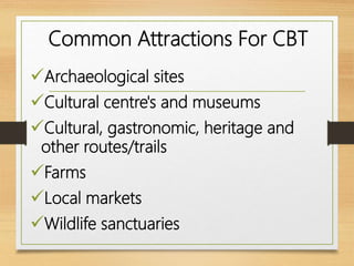 Presentation on Community Based Tourism By Md Shaifullar Rabbi | PPTX