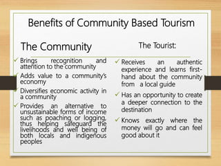 Presentation on Community Based Tourism By Md Shaifullar Rabbi | PPTX