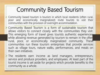 Presentation on Community Based Tourism By Md Shaifullar Rabbi | PPTX