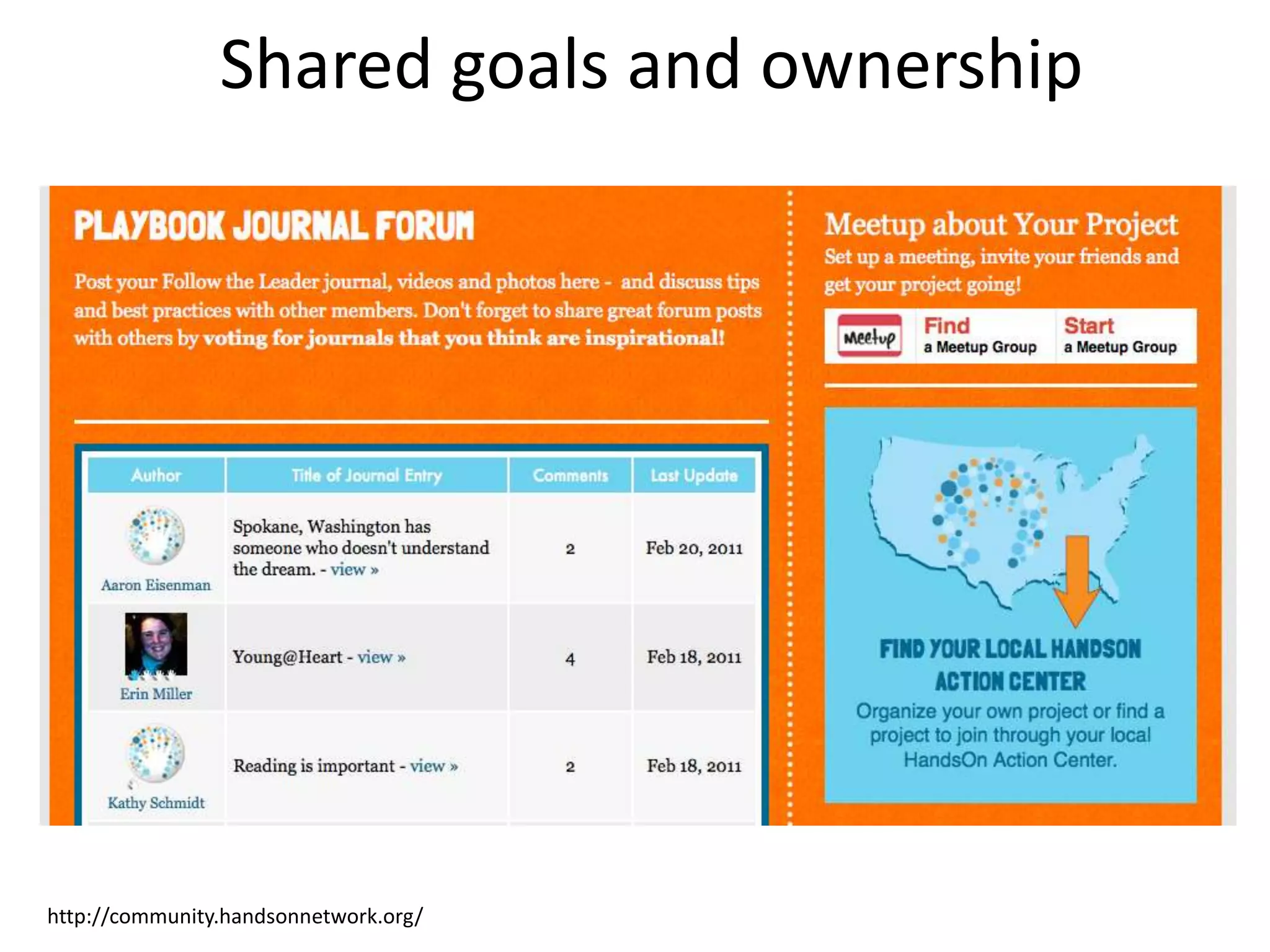 Shared goals and ownershiphttp://community.handsonnetwork.org/