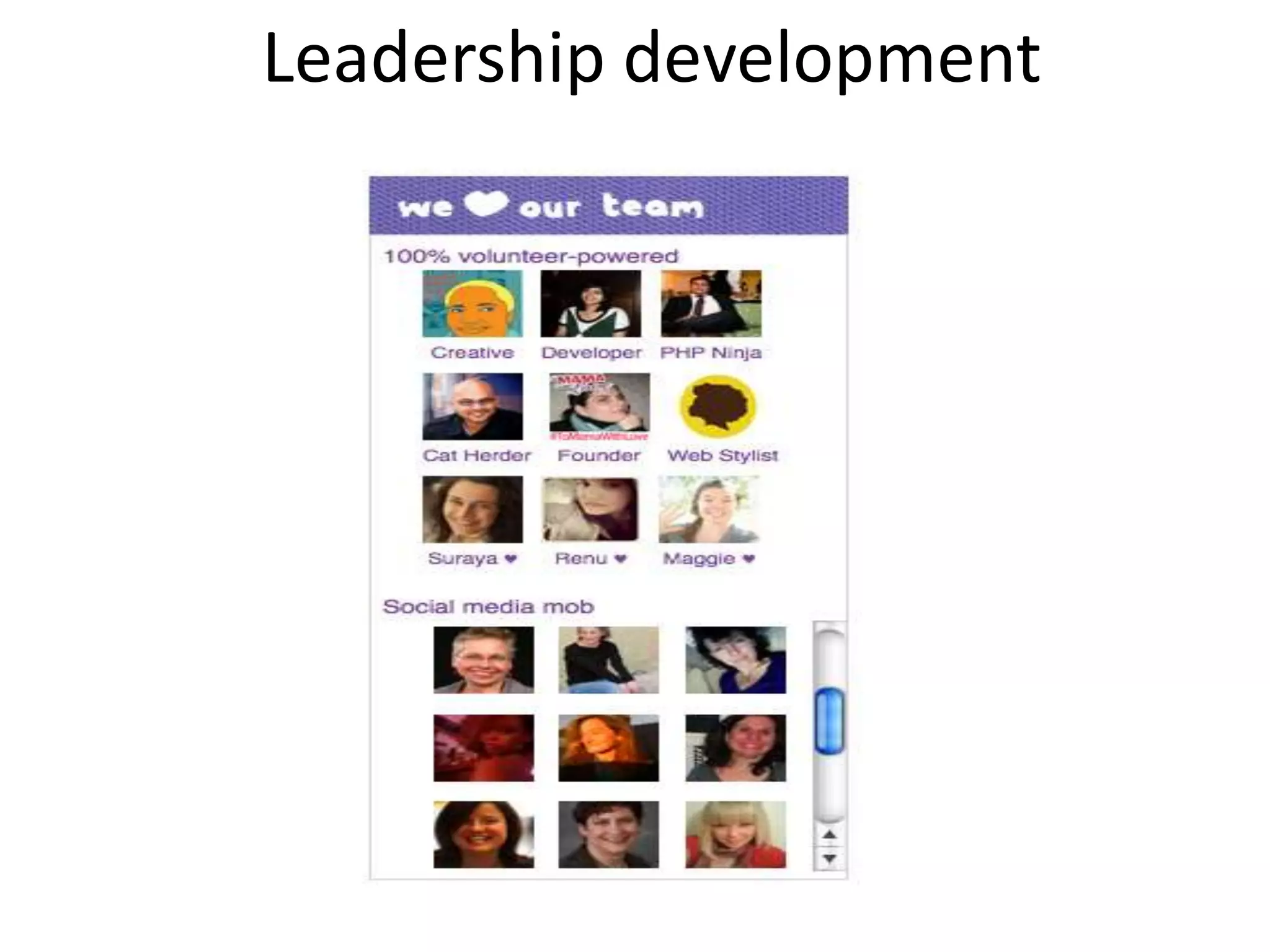Leadership development
