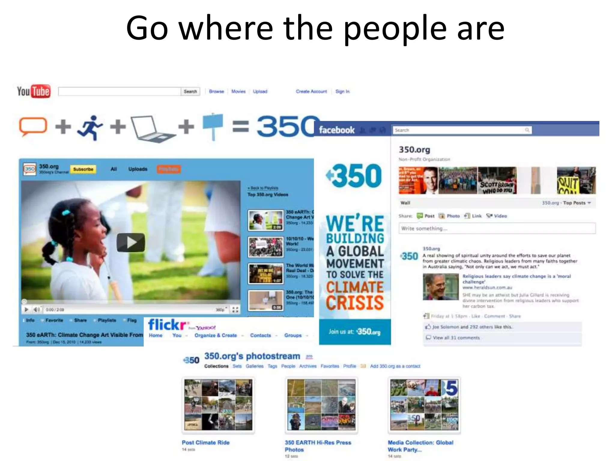 Go where the people are