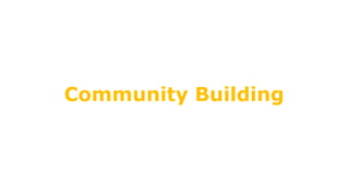 Community Building
 