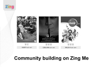 Community building on Zing Me 