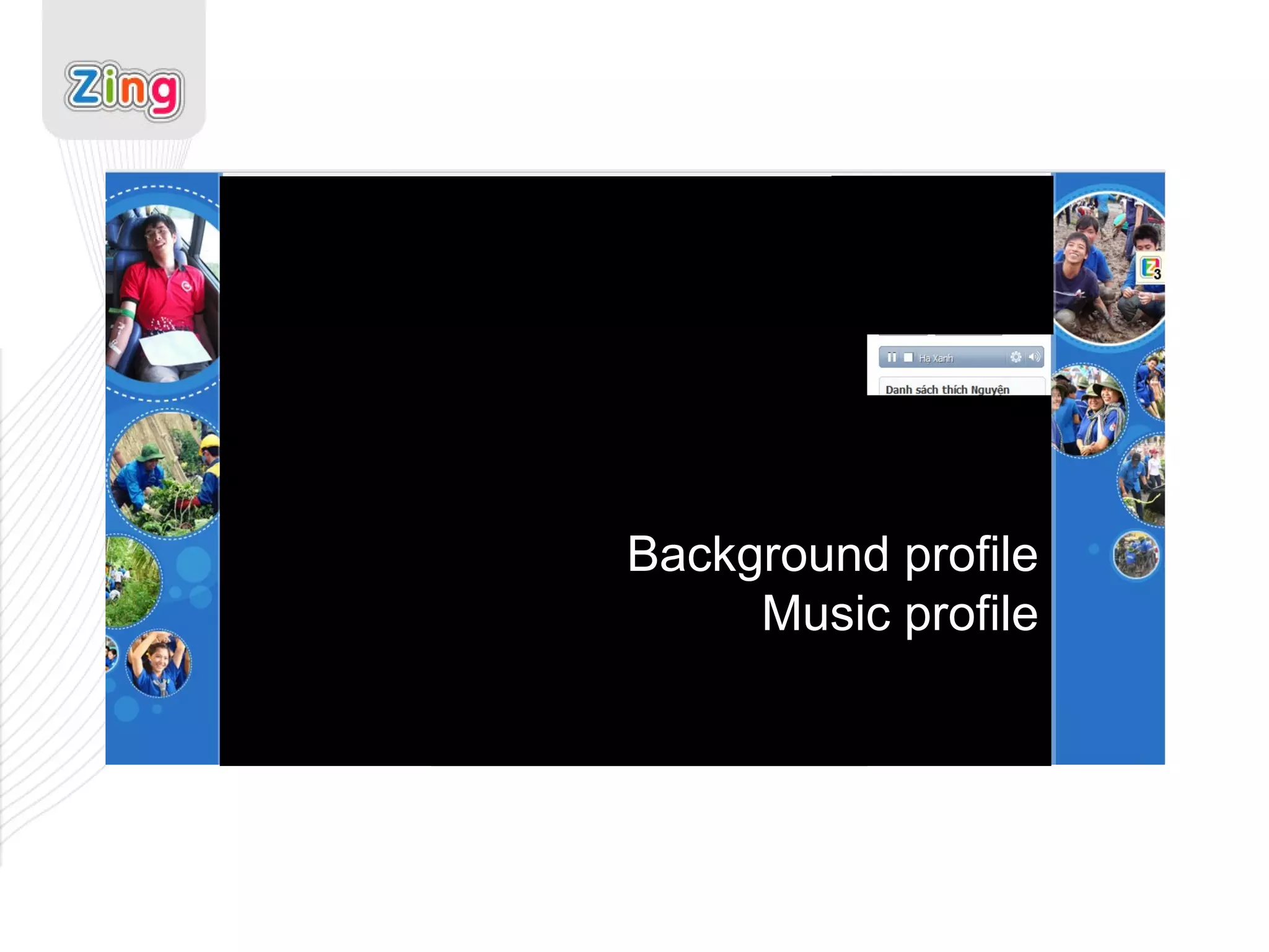 Background profile Music profile 