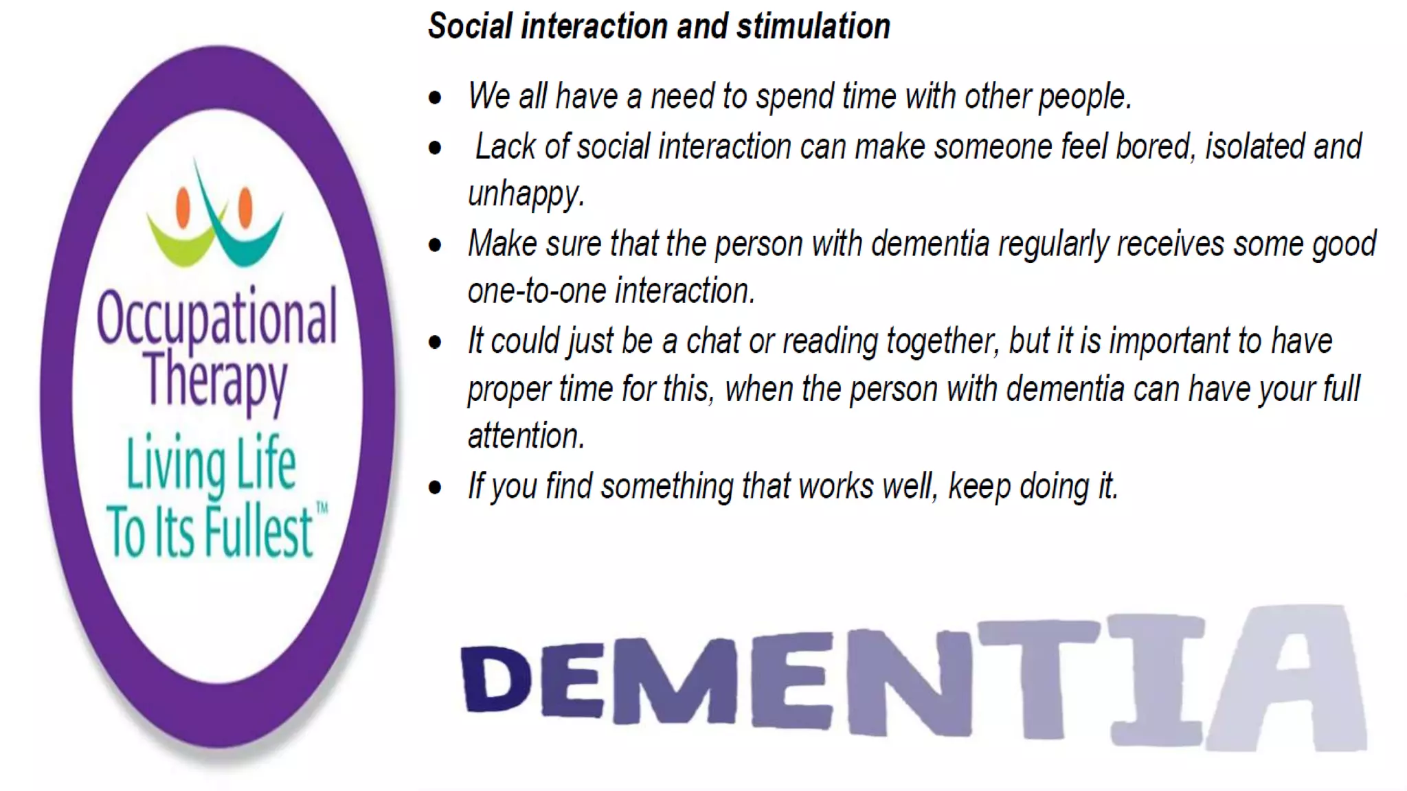 Community Care Worker part 2