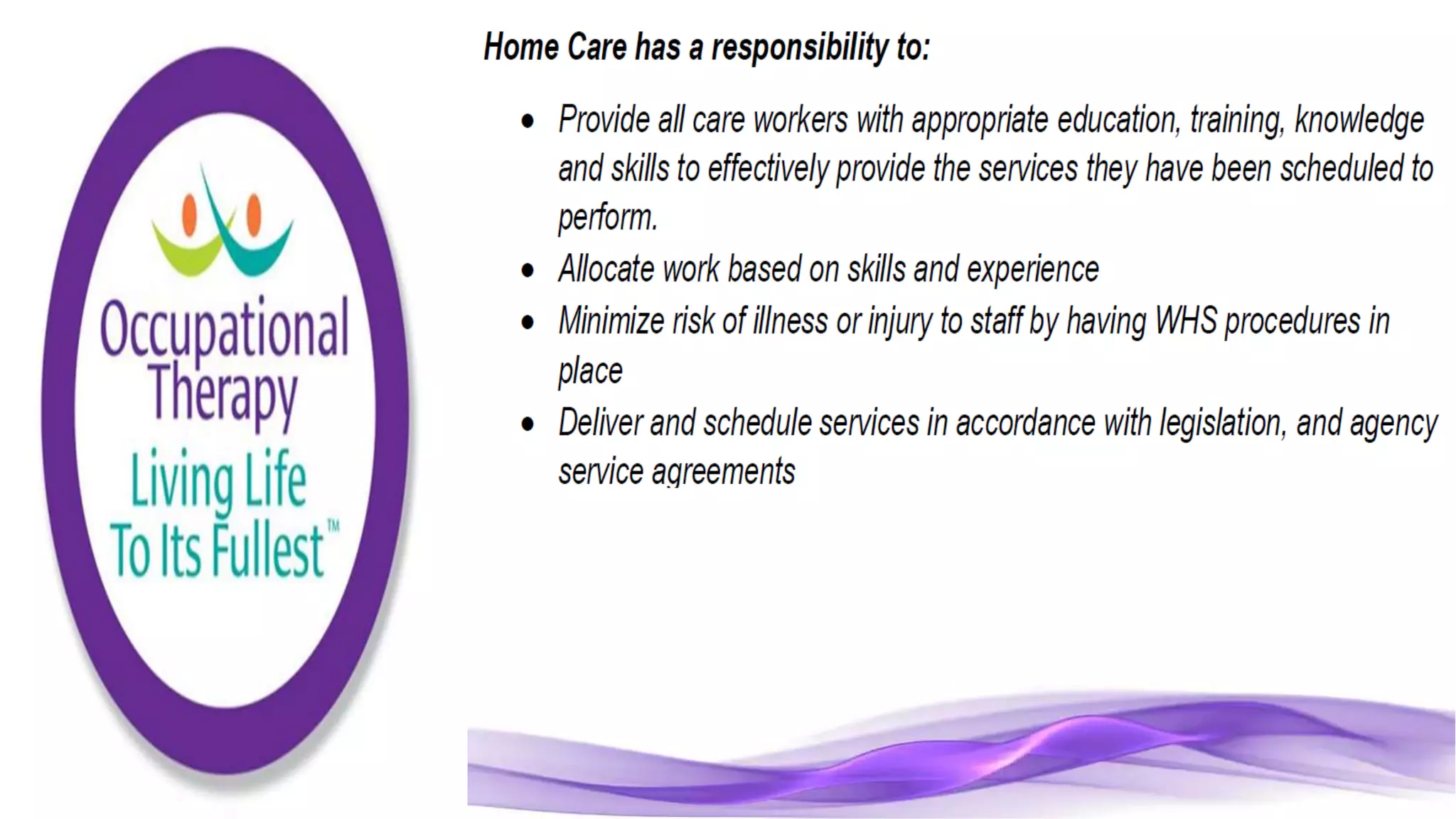 Community Care Worker part 2
