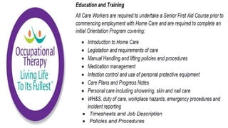 Community Care Worker part 2