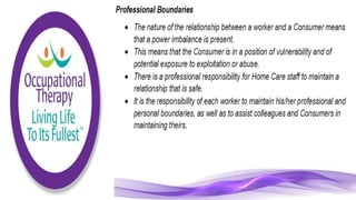 Community Care Worker part 2