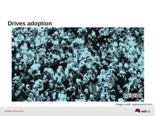Drives adoption
Image credit: opensource.com
 