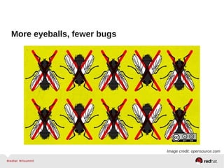 More eyeballs, fewer bugs
Image credit: opensource.com
 