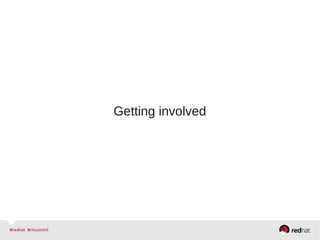 Getting involved
 