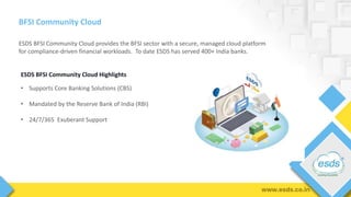 ESDS Community Cloud Offerings | PPTX
