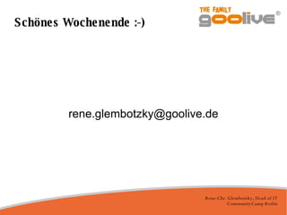 Schönes Wochenende :-)‏ [email_address] 