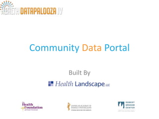 Community Data Portal
Built By
 