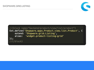 SHOPWARE.GRID.LISTING
 