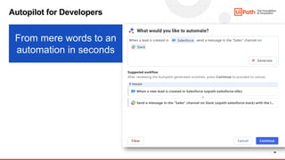 50
Autopilot for Developers
From mere words to an
automation in seconds
 