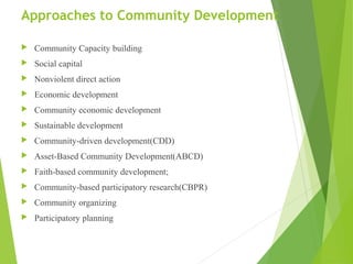 12 Common Community Development Approaches – WWIK