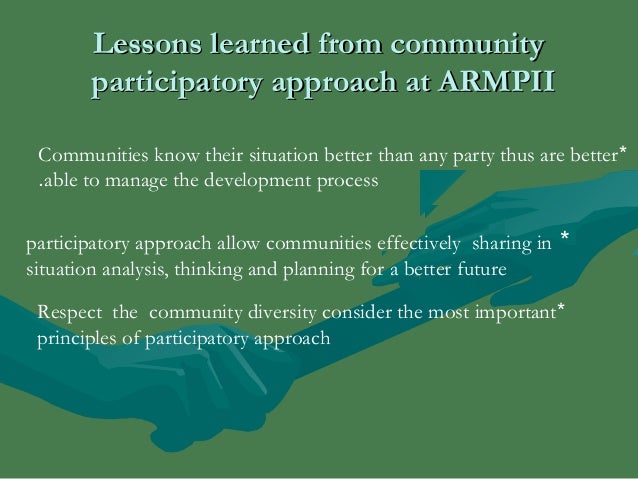Community development and participatory approach concept (phase 2)
