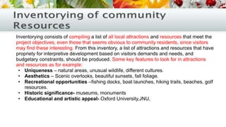 Community development and tourism | PPTX
