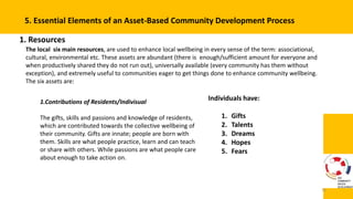 Community Driven Developement : Asset Based Develpement as Method | PPTX
