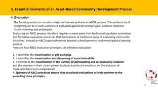 Community Driven Developement : Asset Based Develpement as Method | PPTX