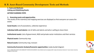 Community Driven Developement : Asset Based Develpement as Method | PPTX