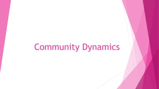 Community Dynamics
 