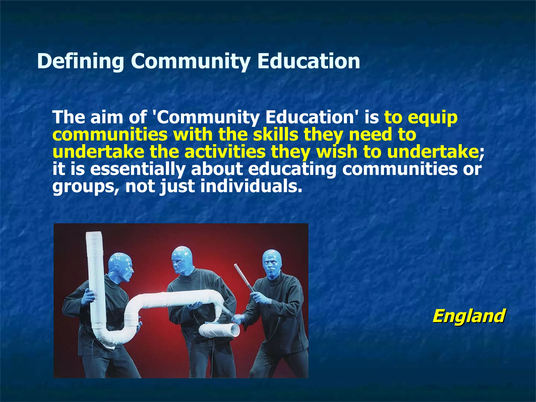 Community Education Defined | PPT