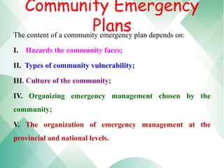 Community emergiencies: Role of Nurses in current management | PPTX