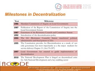 Milestones in Decentralization
 