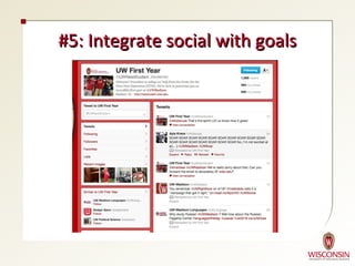 #5: Integrate social with goals
 