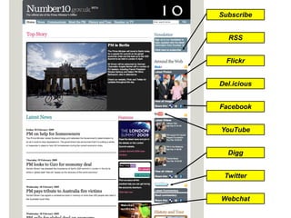 Subscribe


  RSS


  Flickr


Del.icious


Facebook


YouTube


  Digg


 Twitter


Webchat
 