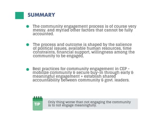 Community Engagement Practices for CEP | PDF