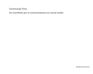 Community First