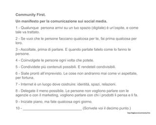 Community First