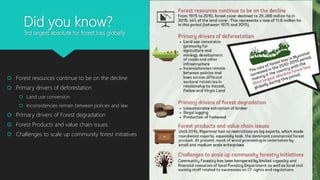Community Forest Enterprise in Myanmar. | PPTX