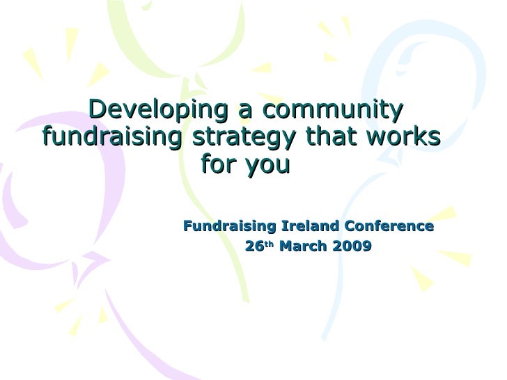 Community Fundraising Slides