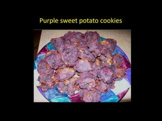 Purple sweet potato cookies
 