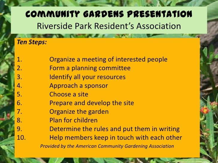 Community Gardens Presentation 8 31 2010