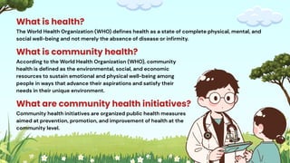 Examples Of Community Health Community Health Initiatives” | PDF