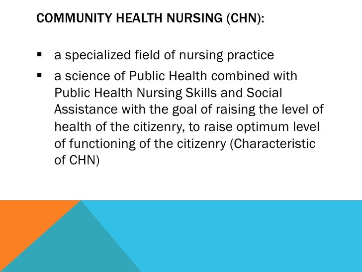 Community Health Nursing